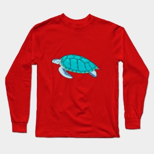 Blue Turtle Long Sleeve T-Shirt